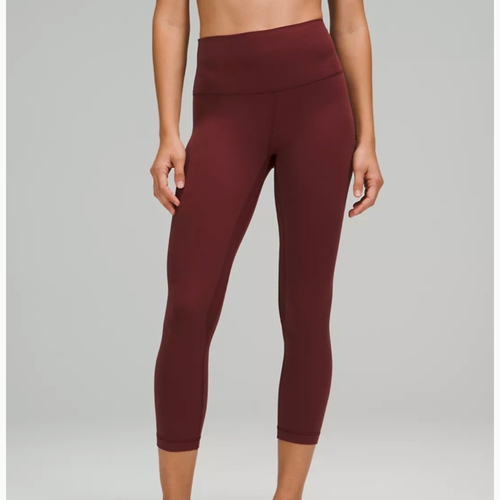 Lululemon Align Crop Leggings Burgundy Size 8